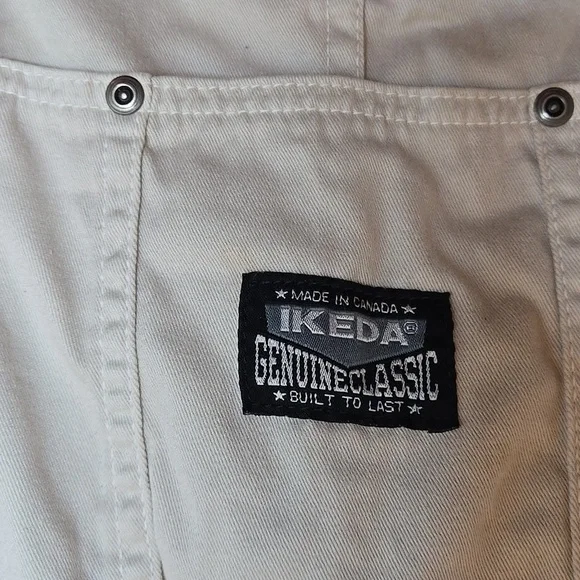 SOLD ! - Vintage 90s IKEDA Cotton Utility Overalls - M - Picture 6 of 15